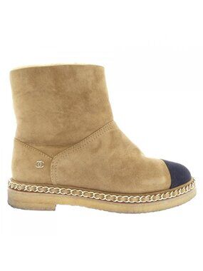 Chanel Short Boots Beige